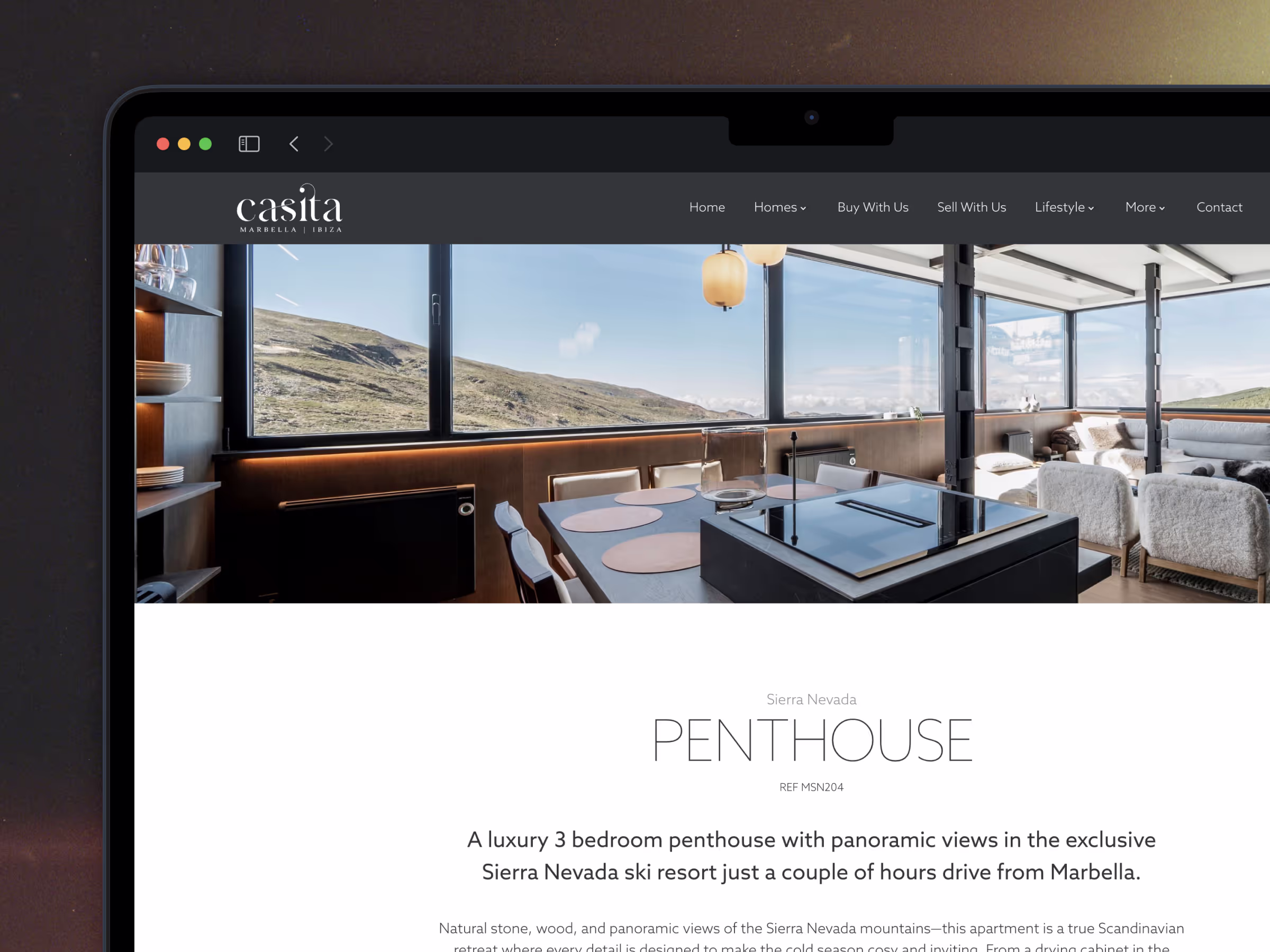 Casita Agency website screenshot